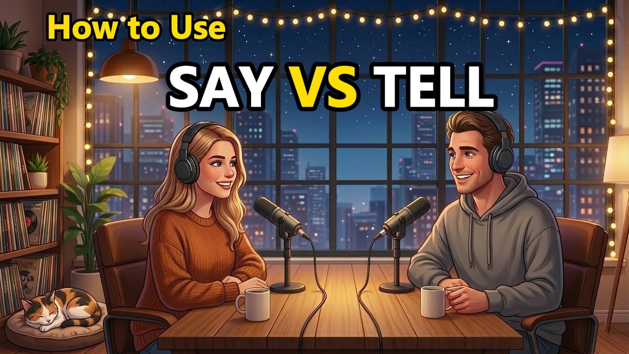 How to Use SAY vs TELL in Everyday English | Real Conversation Practice | English Podcast