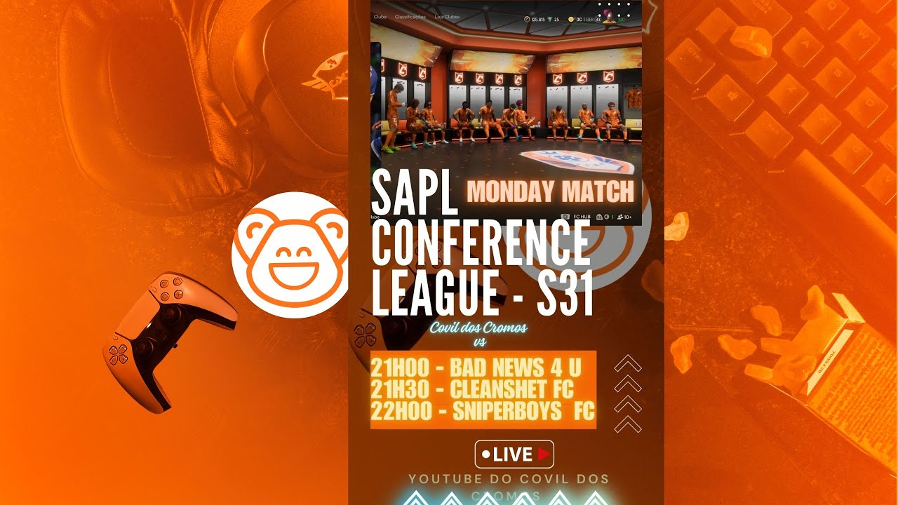 Covil dos Cromos - SAPL Conference League - Monday Match - Bad News 4 U, SniperBoys FC, Cleanshet FC
