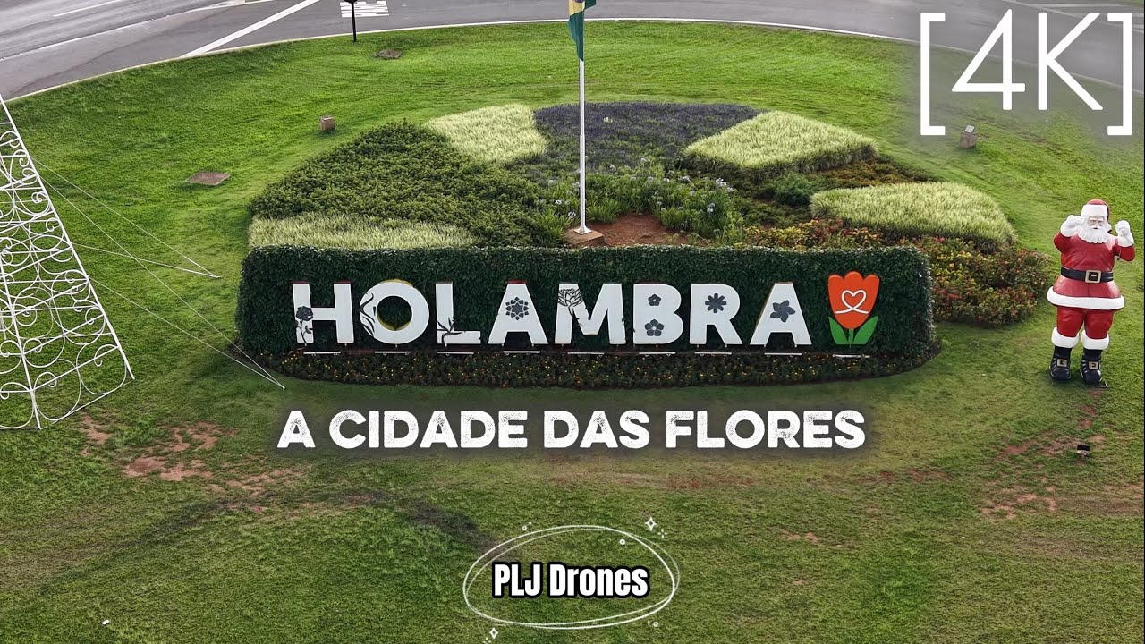 313 - 4K - Drone - Holambra - SP #drone #holambra #flores #cidades #cidadesbrasileiras #cidade #sp 