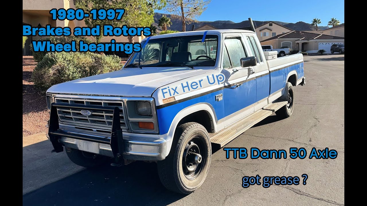 1980-1997 F250 front brakes, rotor and wheel bearings (TTB Dana 50 Axle)