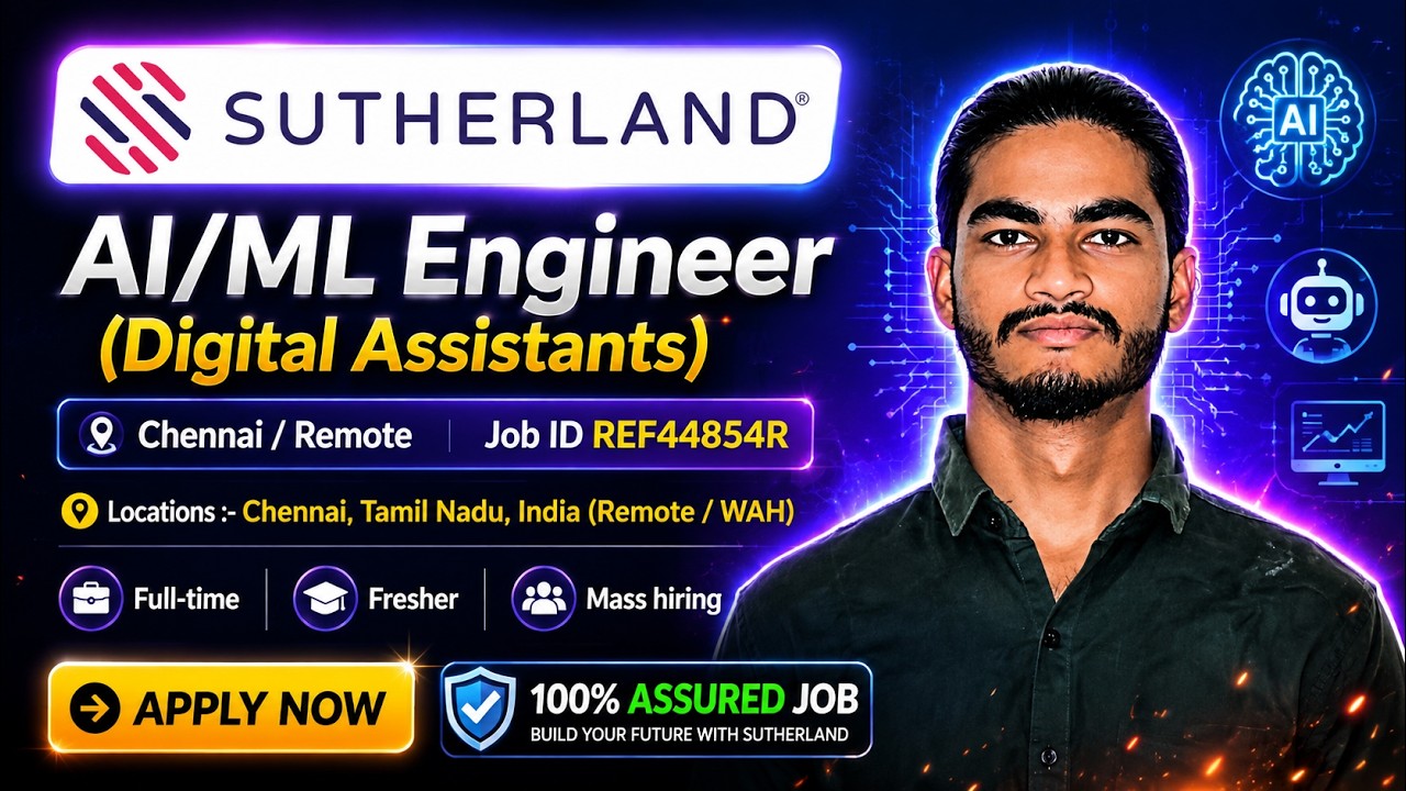 Sutherland AI/ML Engineer Hiring 2026 | Remote Work From Home | Python, LLM, NLP Jobs | Apply Now
