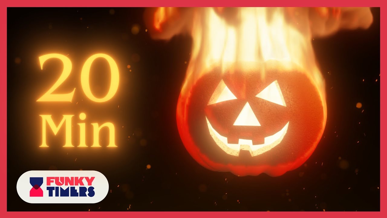 20 Minute Spooky Halloween Pumpkin Countdown Timer 🎃💀💣