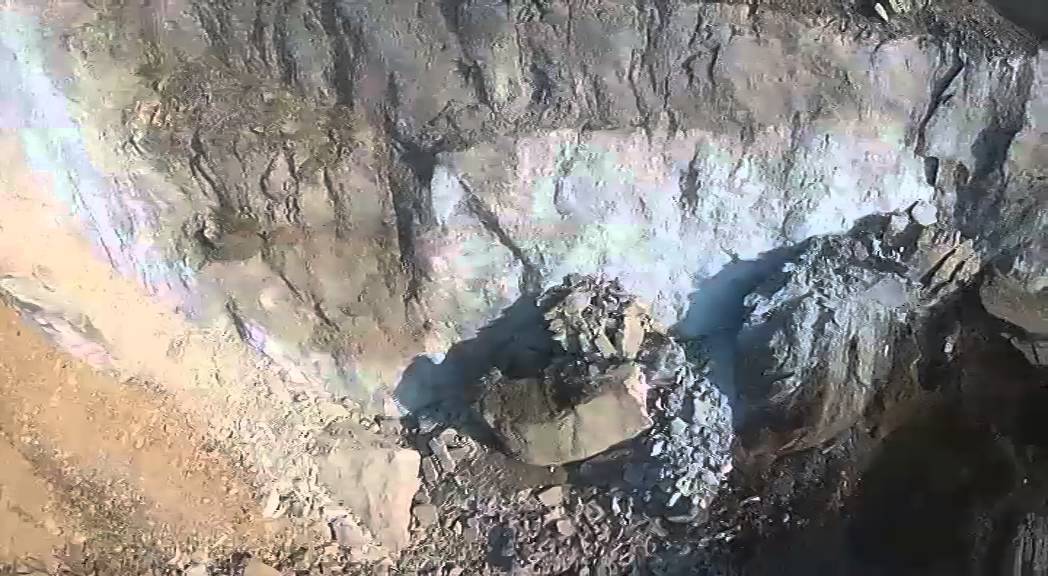 A look at Lily Mine collapse from the air