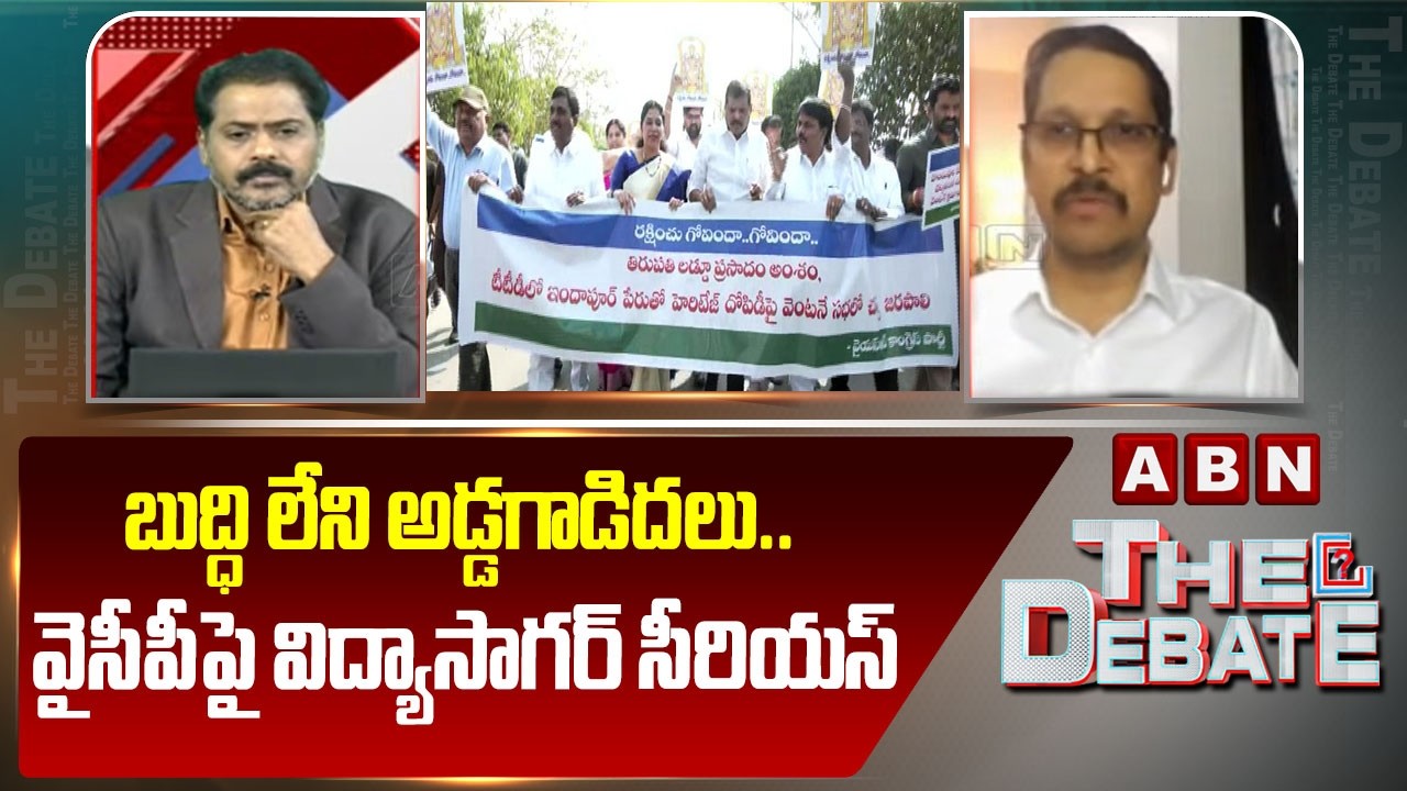 బుద్ధి లేని అడ్డగాడిదలు.. వైసీపీపై విద్యాసాగర్ సీరియస్ | TDP Vidya Sagar Serious Comments | ABN