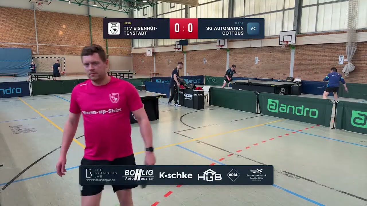 Live streaming of TTV Eisenhüttenstadt e.V. (Tischtennis)