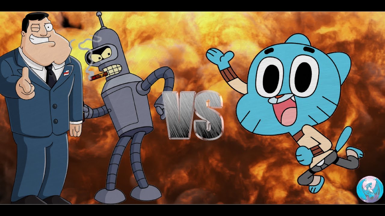 MUGEN - Request - Stan Smith + Bender VS Gumball - See Description