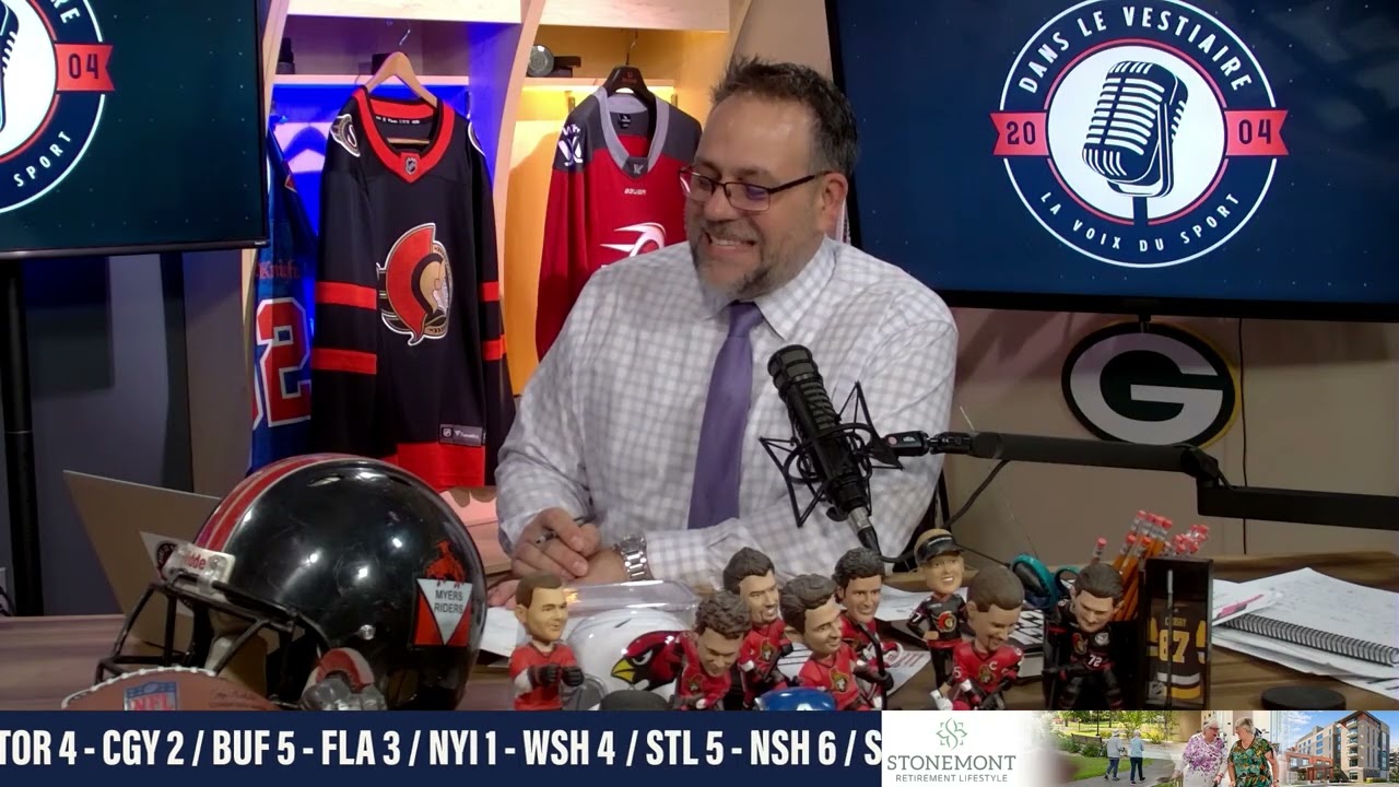 Dans le vestiaire avec  Renaud Lavoie