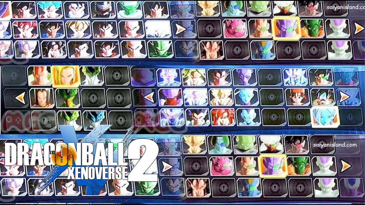 DRAGON BALL XENOVERSE 2 | TODOS LOS PERSONAJES