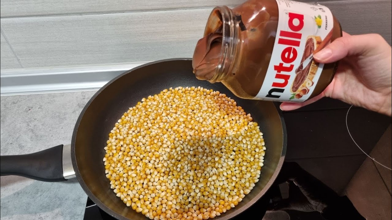You have to try this delicious Nutella popcorn