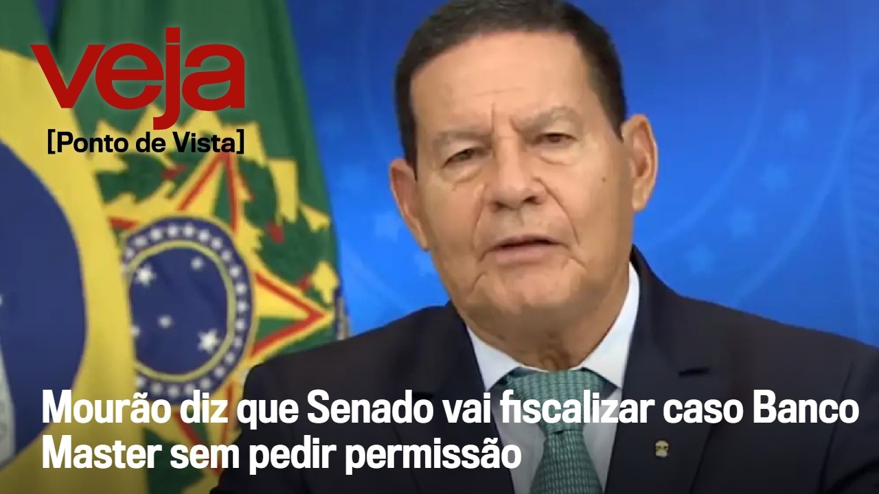 Mourão diz que Senado vai fiscalizar caso Banco Master sem pedir permissão