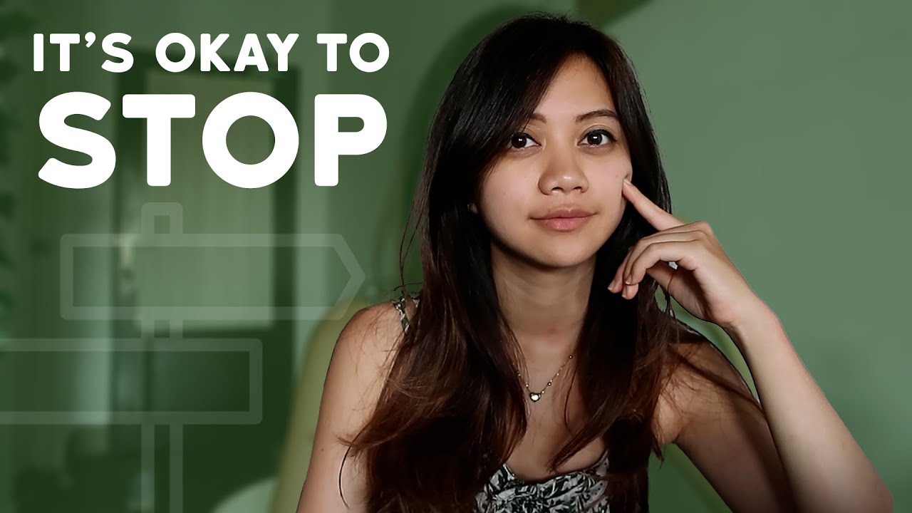when you need to stop to keep going..