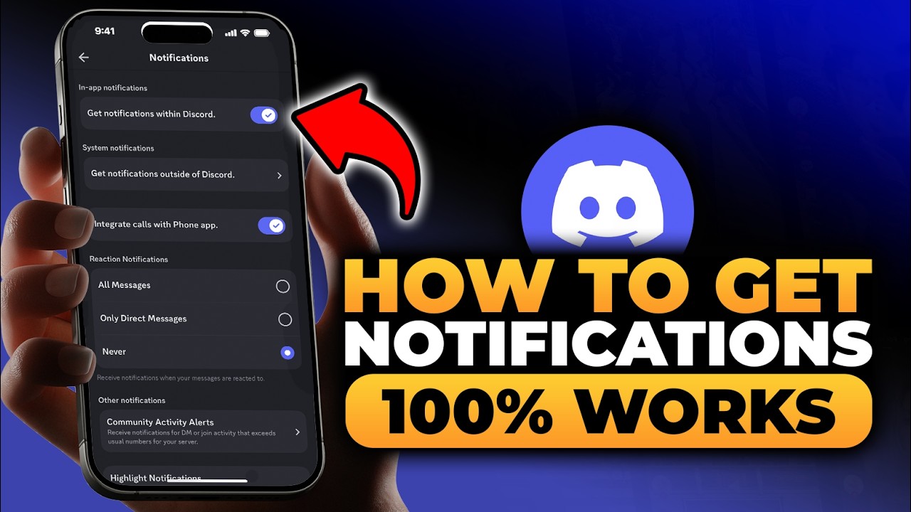 How To Get Notifications On Discord Mobile (𝟮𝟬𝟮𝟲) | 100% WORKS | NO Yapping, To The Point & EASY