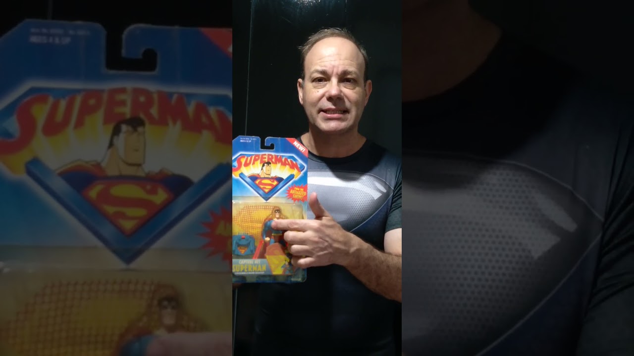 Superman Animated (Capture Net) Kenner ( Hasbro ) esta figura veio da NCXTOYS do Super Nivaldo