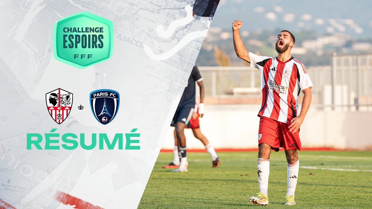 CHALLENGE ESPOIRS : Résumé AC Ajaccio (1-0) Paris FC
