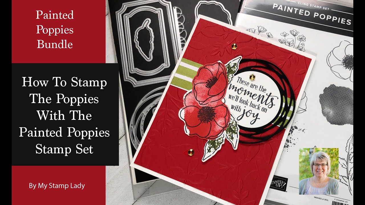 How To Stamp The Flowers With Painted Poppies Bundle