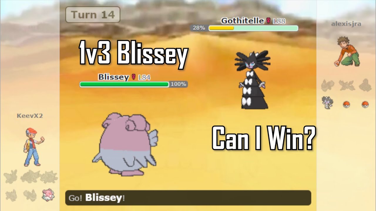 Blissey Tries to Win A 1v3 | Pokemon Showdown Random Battles