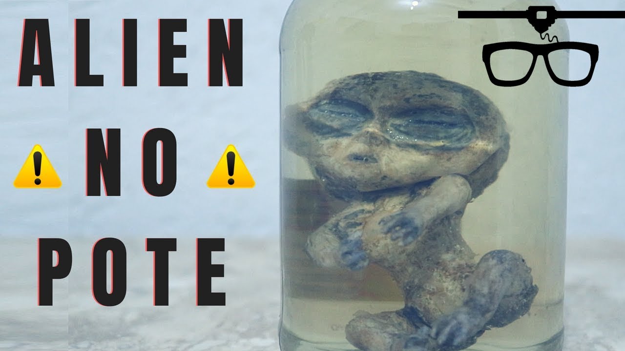 Faça você mesmo um Bebê Alien no pote usando impressão 3D