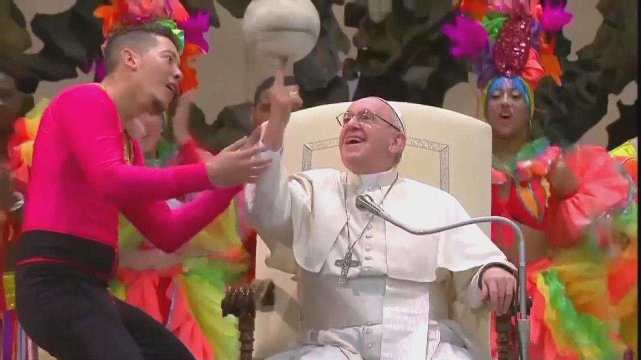 Pope Francis Spins Ball on Finger with Cuban Circus