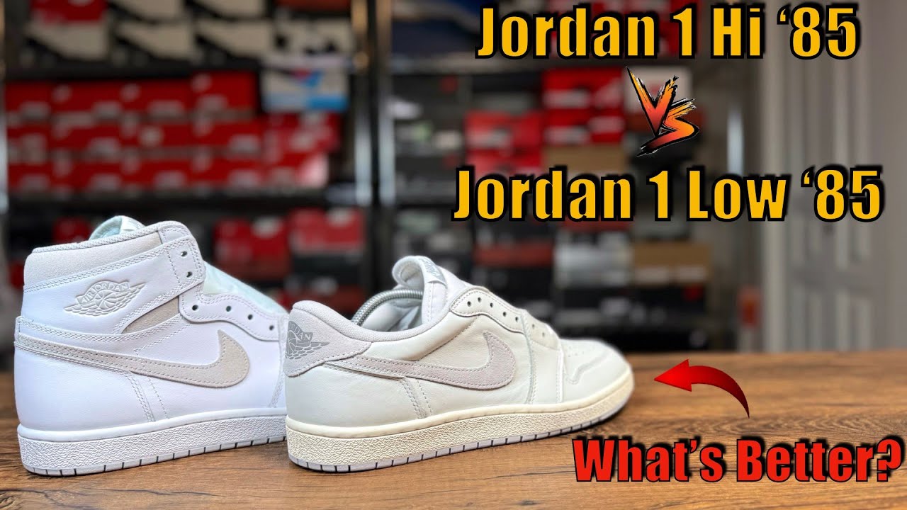 Jordan 1 Hi '85 vs Jordan 1 Low '85 - Neutral Grey