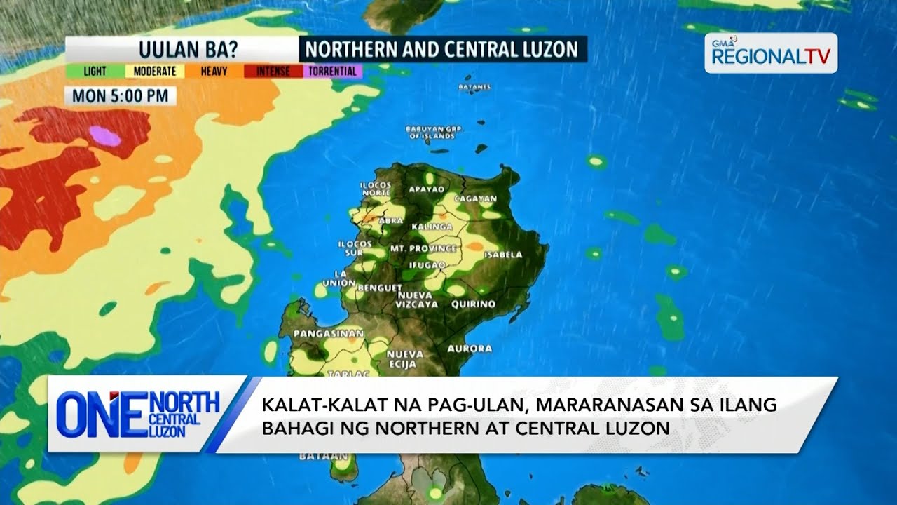 Kalat-kalat na pag-ulan, mararanasan sa ilang bahagi ng Luzon | One North Central Luzon