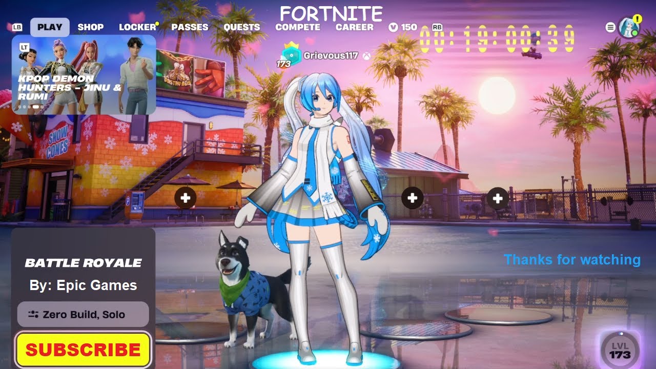 Snow Miku Ready for Battle Royale