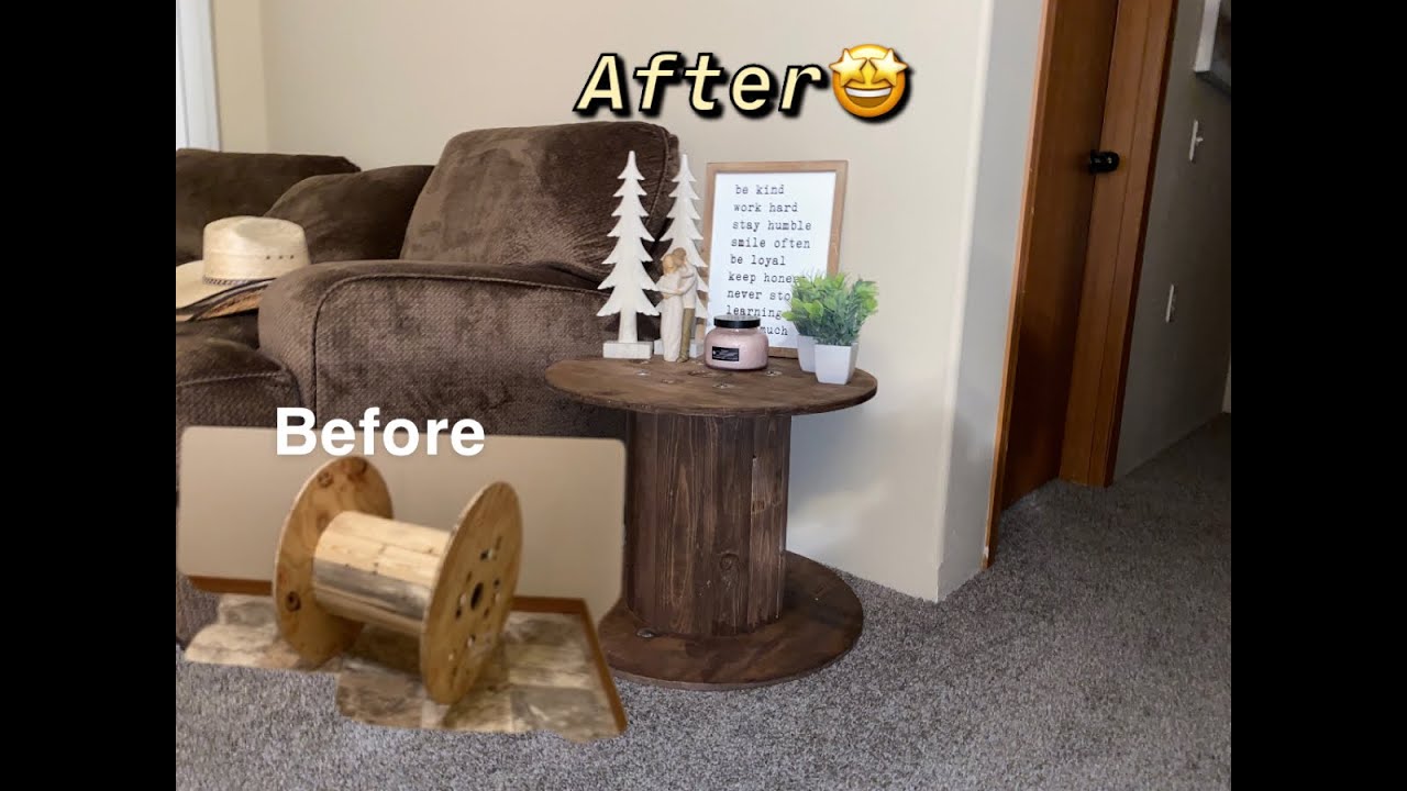Restoring an old Wire Spool into an End Table