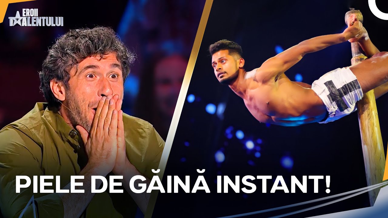 Kale A Adus Mallkhamb Pe Scenă Și A Șocat Juriul Cu O Săritură Imposibilă! | Romanii au Talent