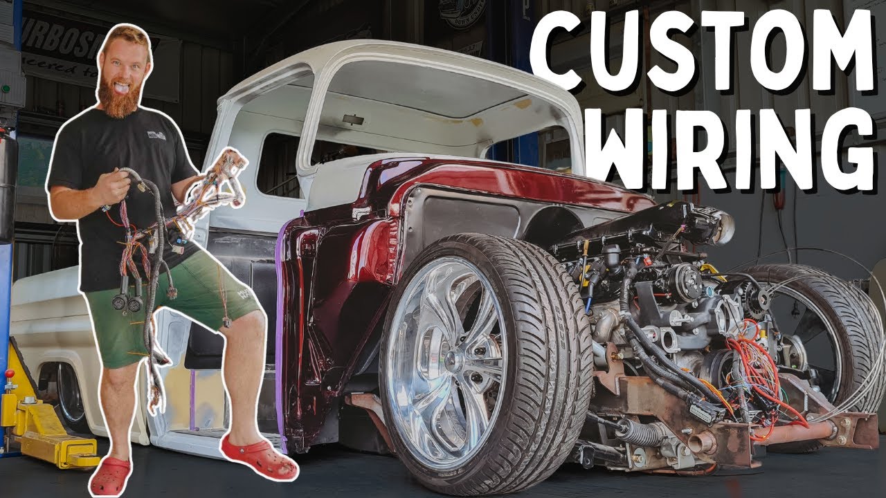 1959 Chevy Apache Pickup - custom wiring installation and first startup with key