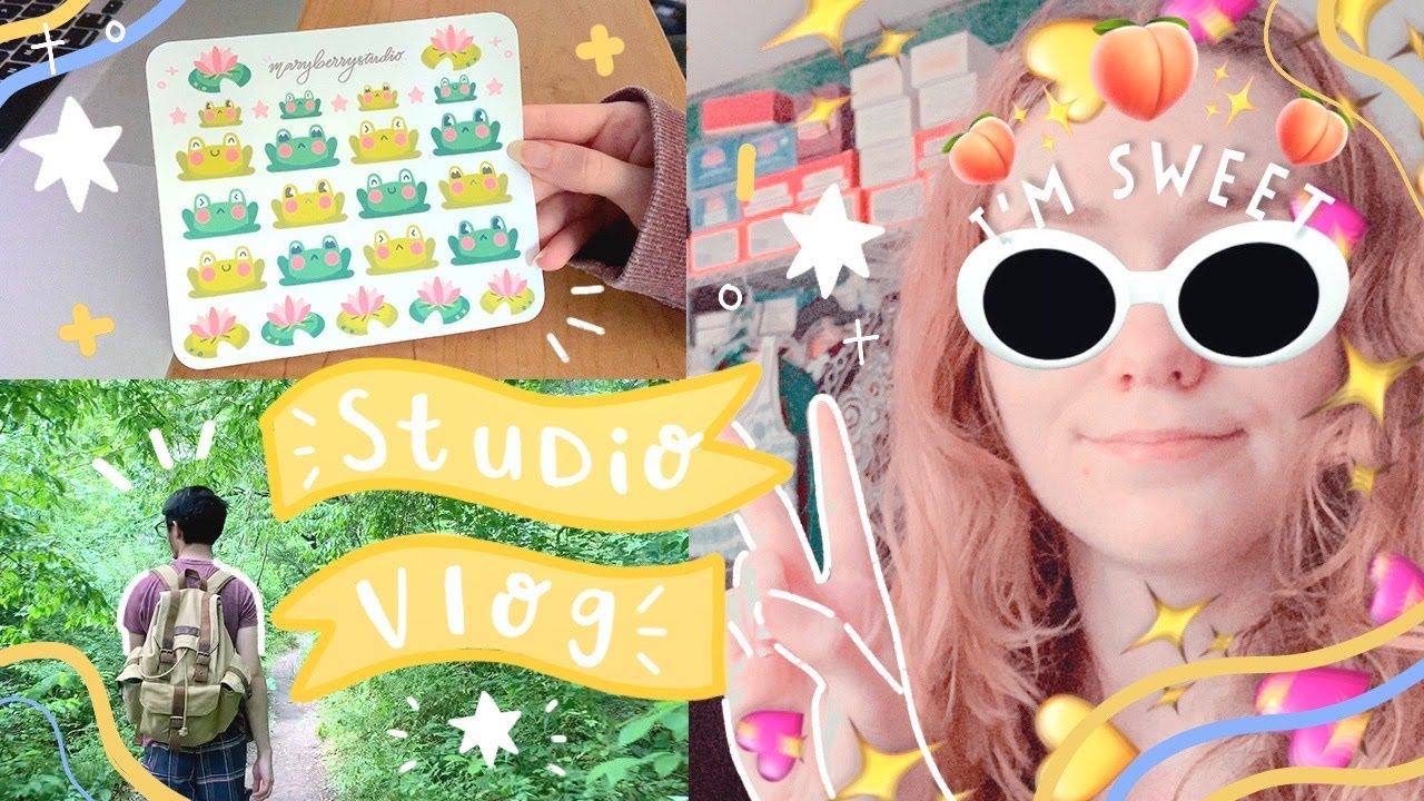 STUDIO VLOG 03 ☆ Testing Waterproof Vinyl, Stocking Stickers, Packing Orders, and Reflecting