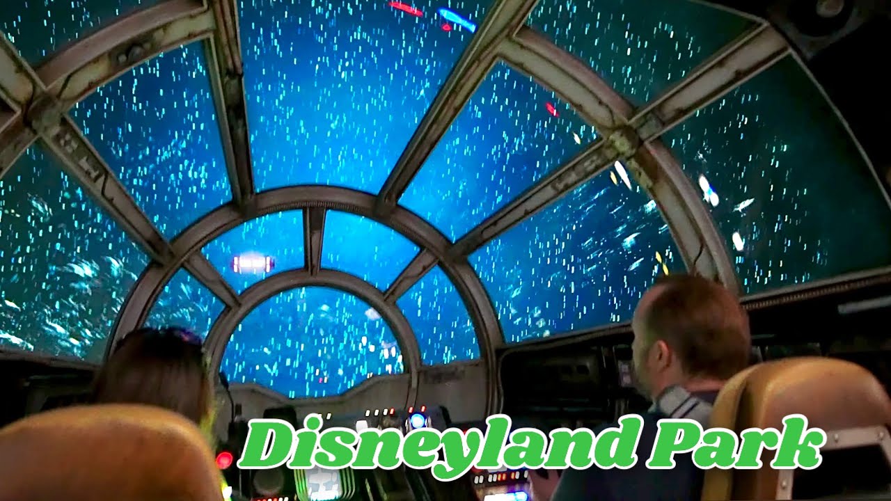 Millennium Falcon Smugglers Run / Low Light At Disneyland Park 4K