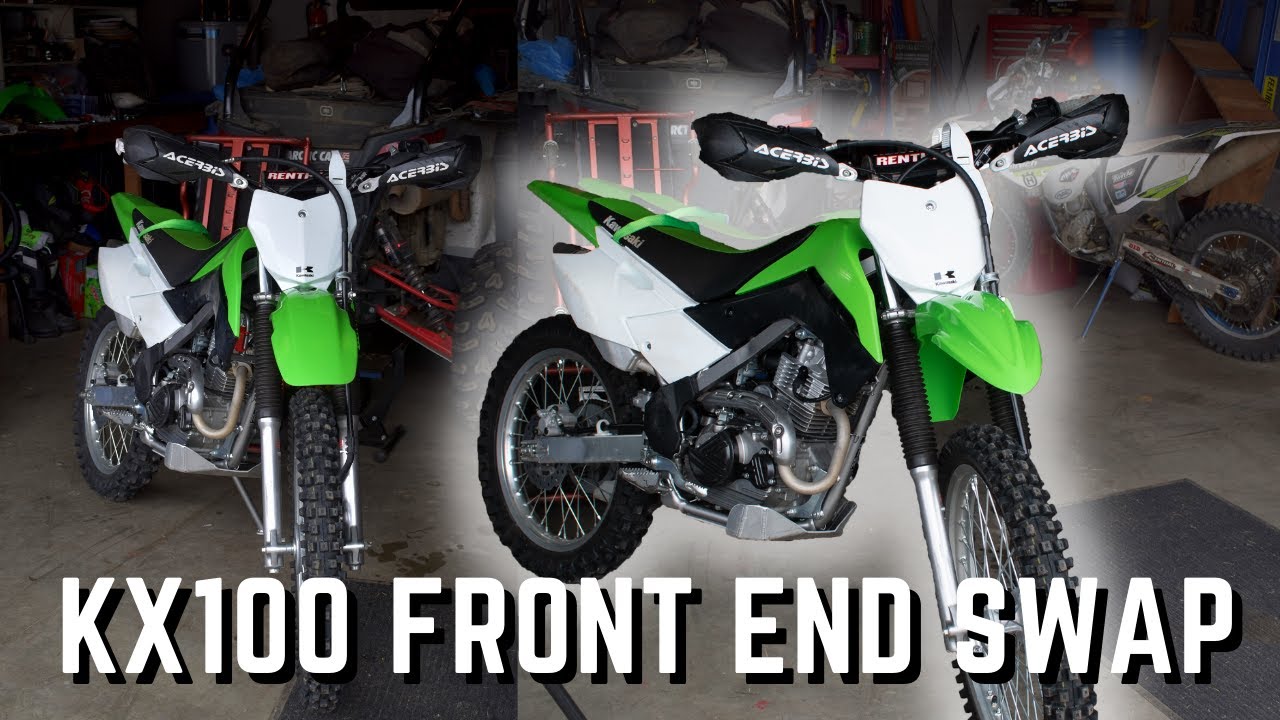 KX100 Front Fender Swap On KLX140RF!