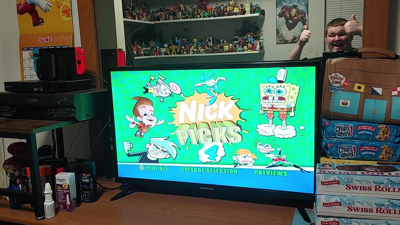 Меню прохождения Nick Picks Vol. 4 DVD от 2006 года🧽🏝👻🚀🧚🏻‍♀️🧚🏻‍♂️🤖