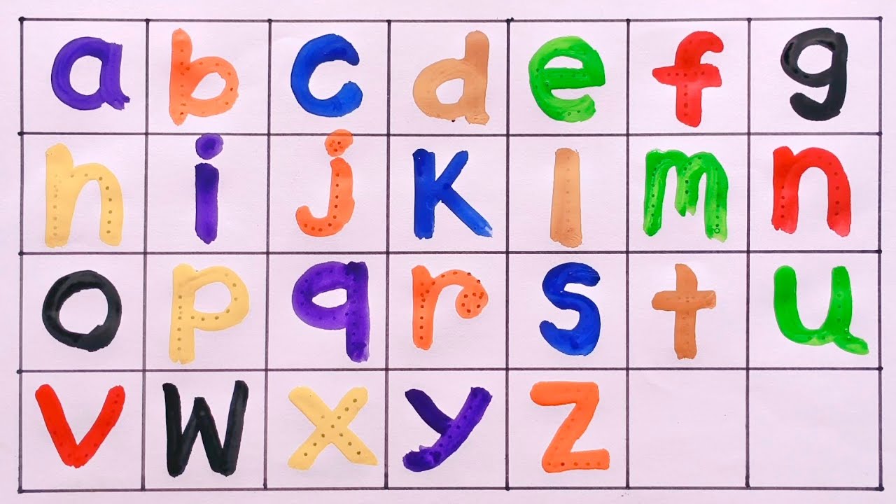 Alphabet Learning for Kids | Write Letters a to z, part- 308