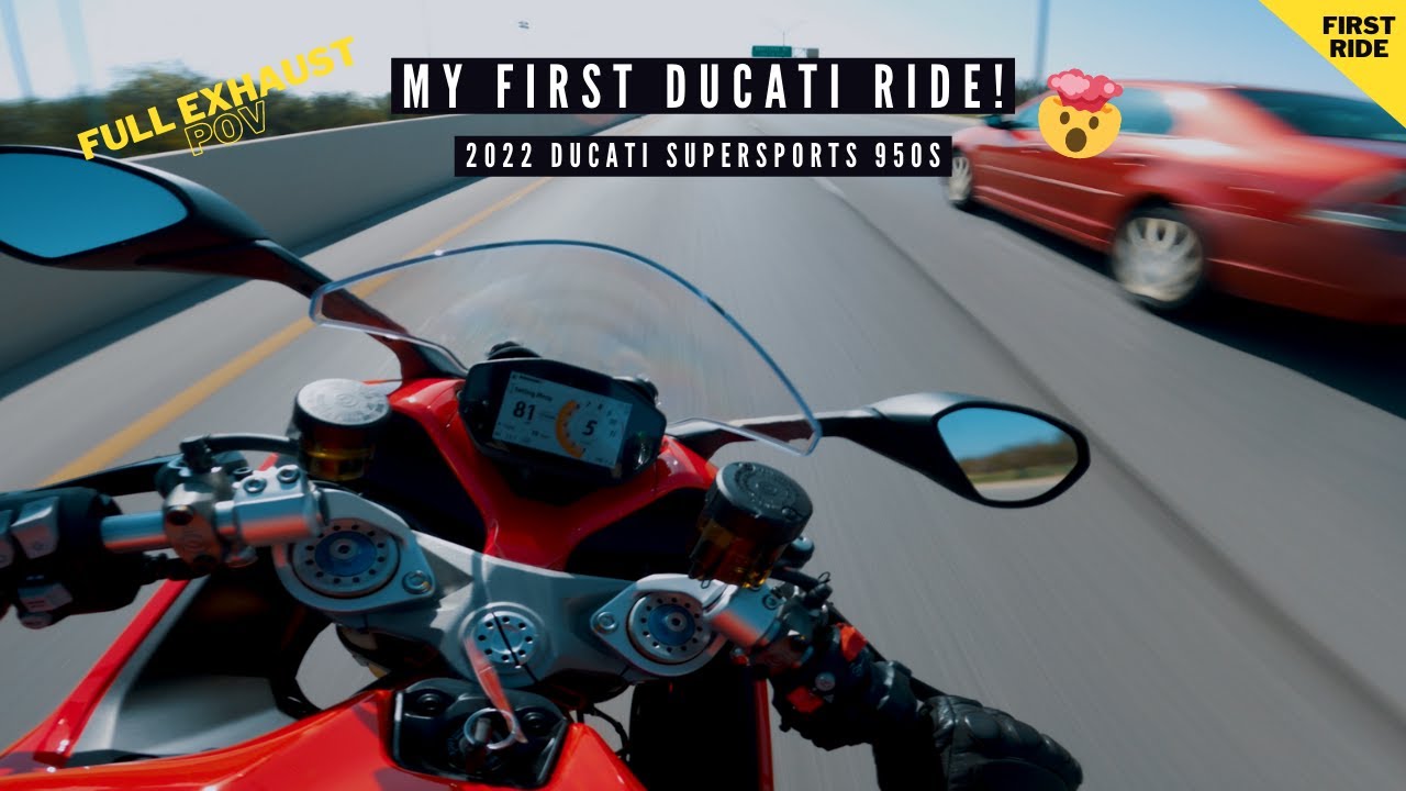 First Ride on a Ducati 🤯 | 2022 Ducati SuperSport 950 S | Full Exhaust POV (4K)
