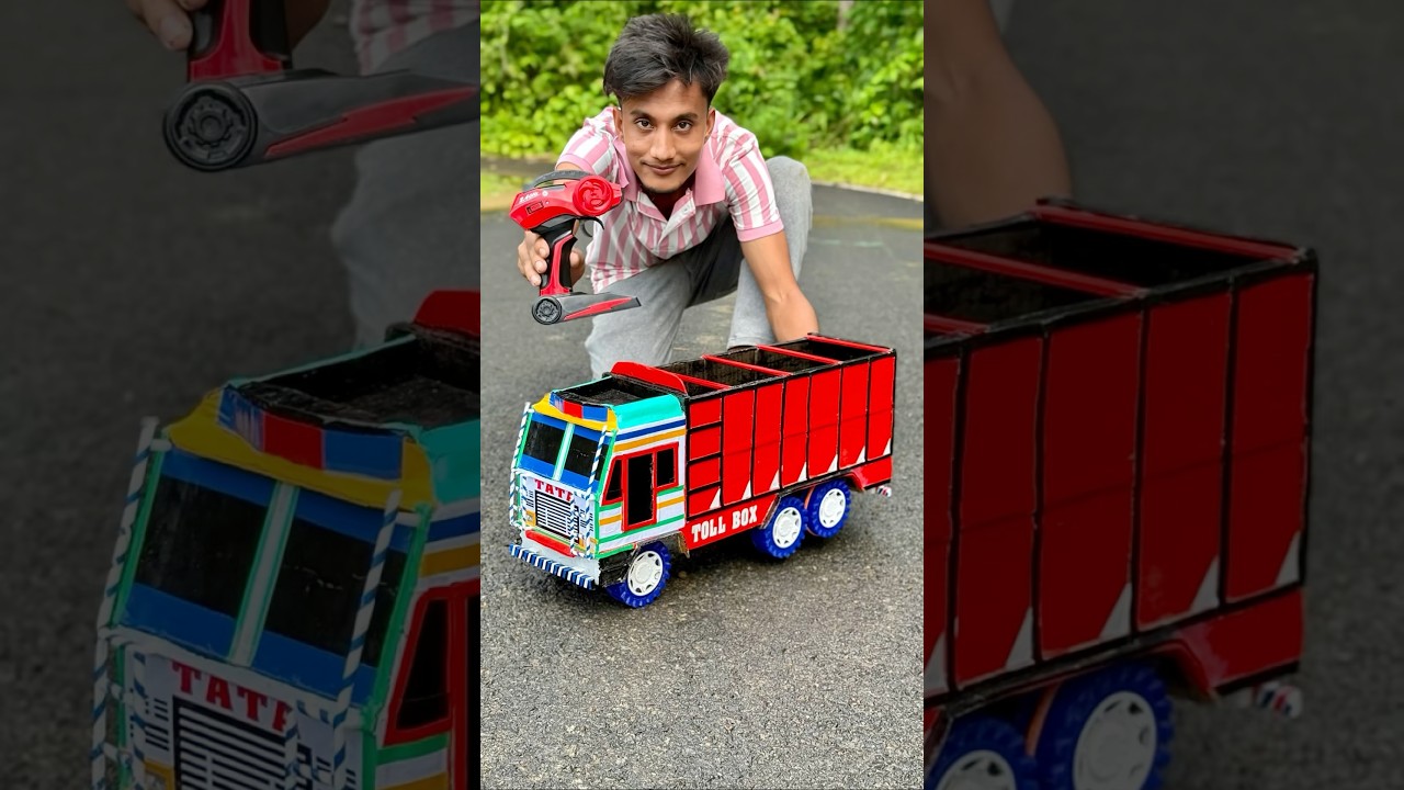 Ye Remote Control 6 Tyres Tata Truck Cartoon Se Banaya
