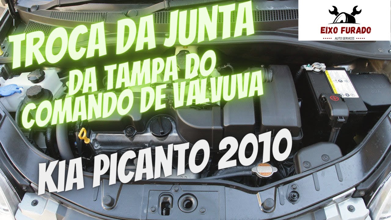 TROCA DA JUNTA DA TAMPA DO COMANDO DE VÁLVULA DO  KIA PICANTO 1.0 AUTOMÁTICO 2010
