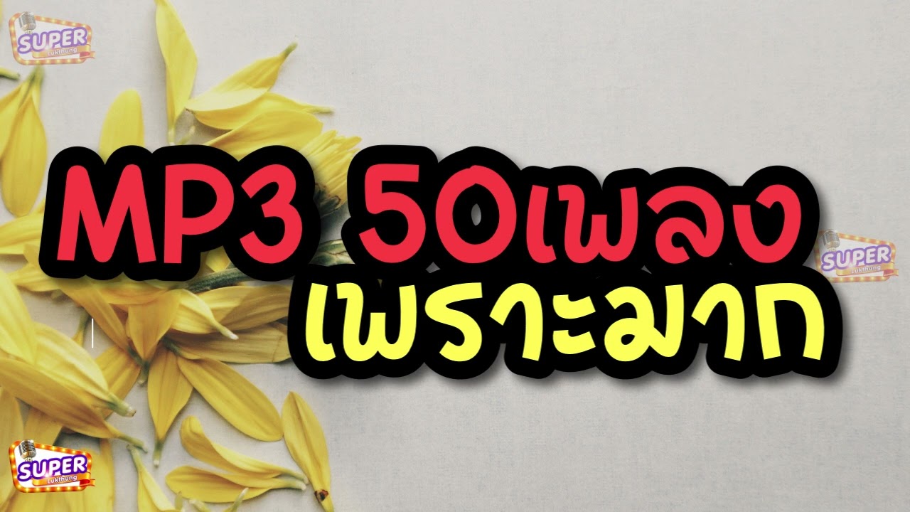 MP3 50 เพลงเพราะ ฟังไม่เบื่อ