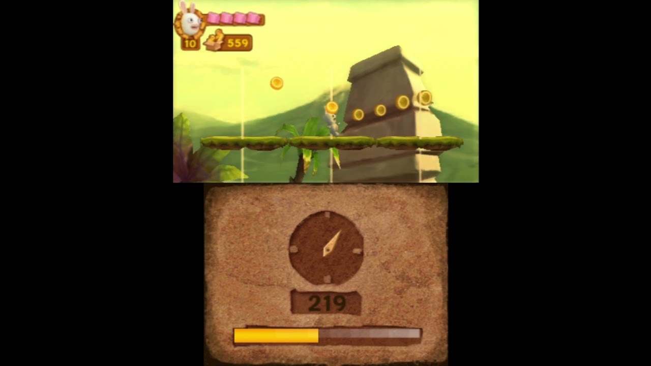 Rabbids Travel in Time 3D Playthrough (Direct 3DS Capture) - World 1