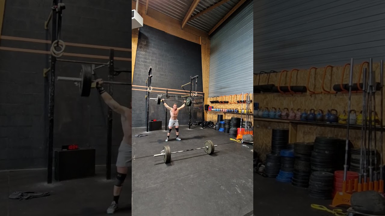 julien meslem wod 1 mayenne throwdown 2024 team crossfit caen 2