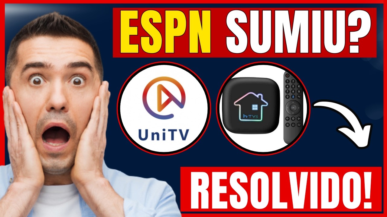 (ESPN) - ESPN SAIU DO UNITV E HTV? ESPN SAIU DO HTV? ESPN SAIU DO UNITV? VEJA COMO RESOLVER!