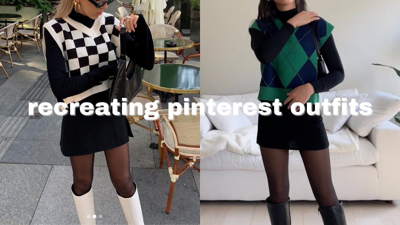 recreating pinterest outfits ft. Cider