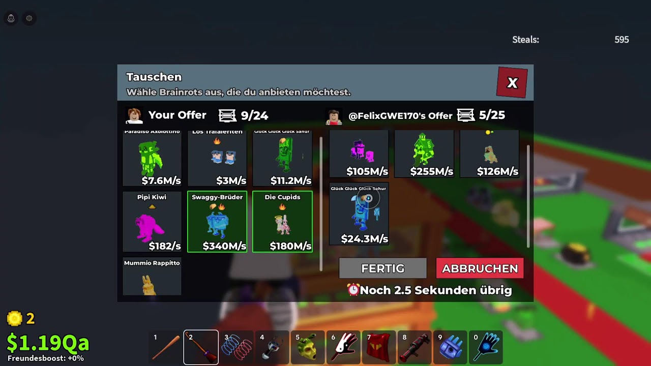 Roblox sab trade😊😊😊