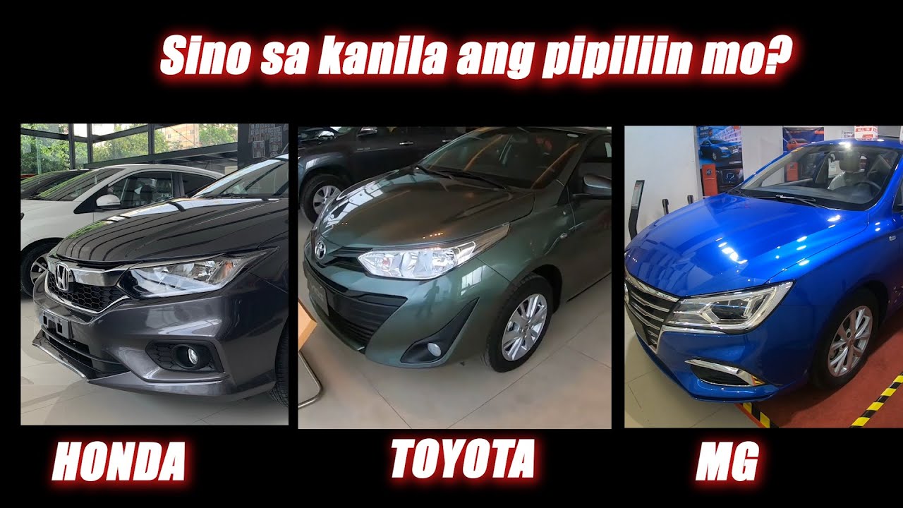 Labanan ng SPECS: Toyota Vios XLE V Honda City E V MG5 Style