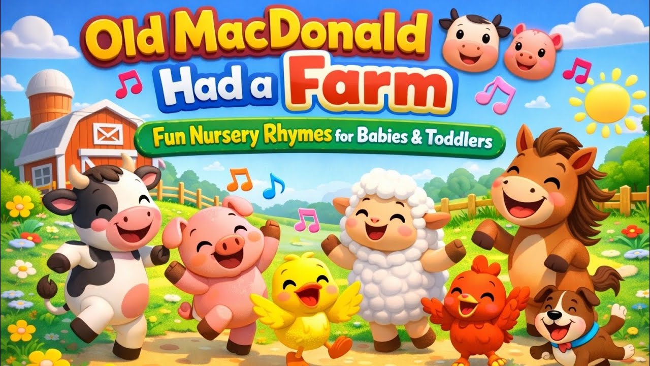 Old MacDonald Had a Farm 🐮🐷 | Fun Nursery Rhymes for Babies & Toddlers