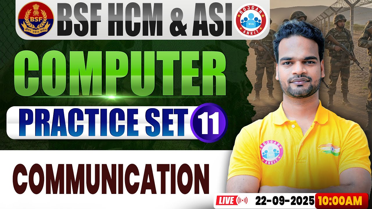 BSF HCM Computer Class | BSF Computer Practice Set #11 | Communication | BSF ASI Computer