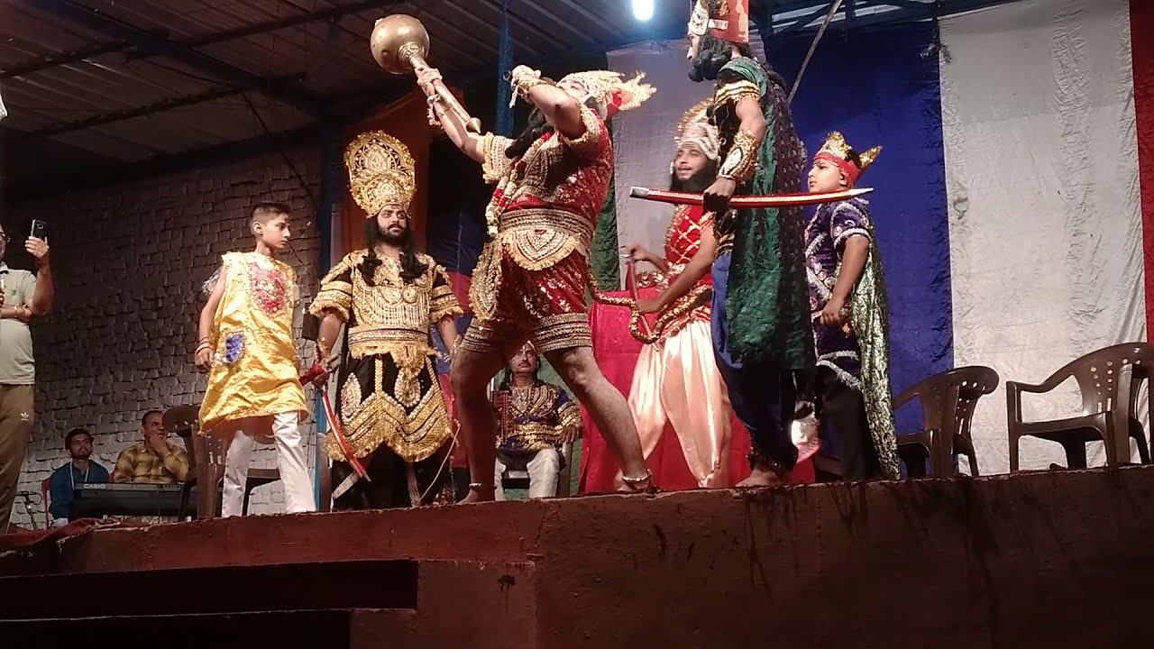 ramlila me hanuman vs Ravan  Kaler kalan (Gurdaspur)
