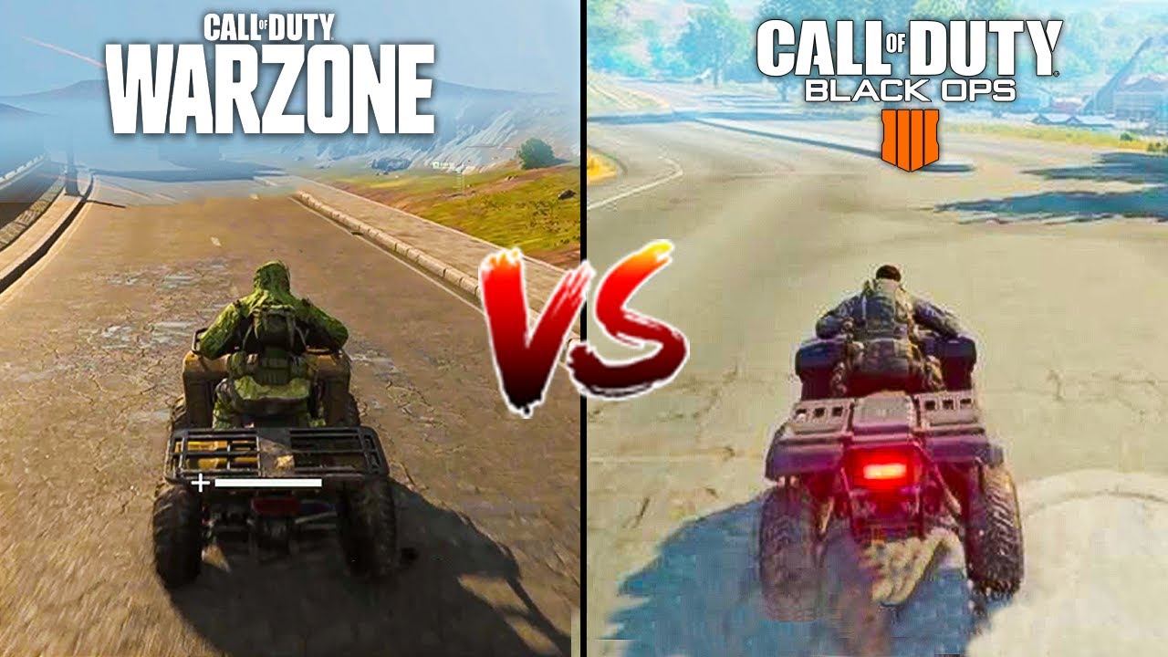 Call of Duty - Warzone vs Blackout - Battle Royale Comparison (Modern Warfare vs Black Ops 4)