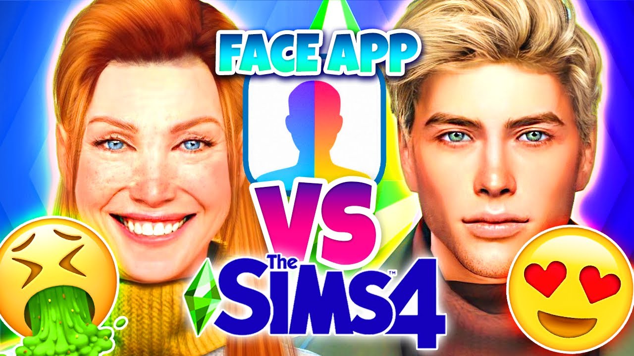 so I tried FaceApp on my Sims and the results were interesting... 😅