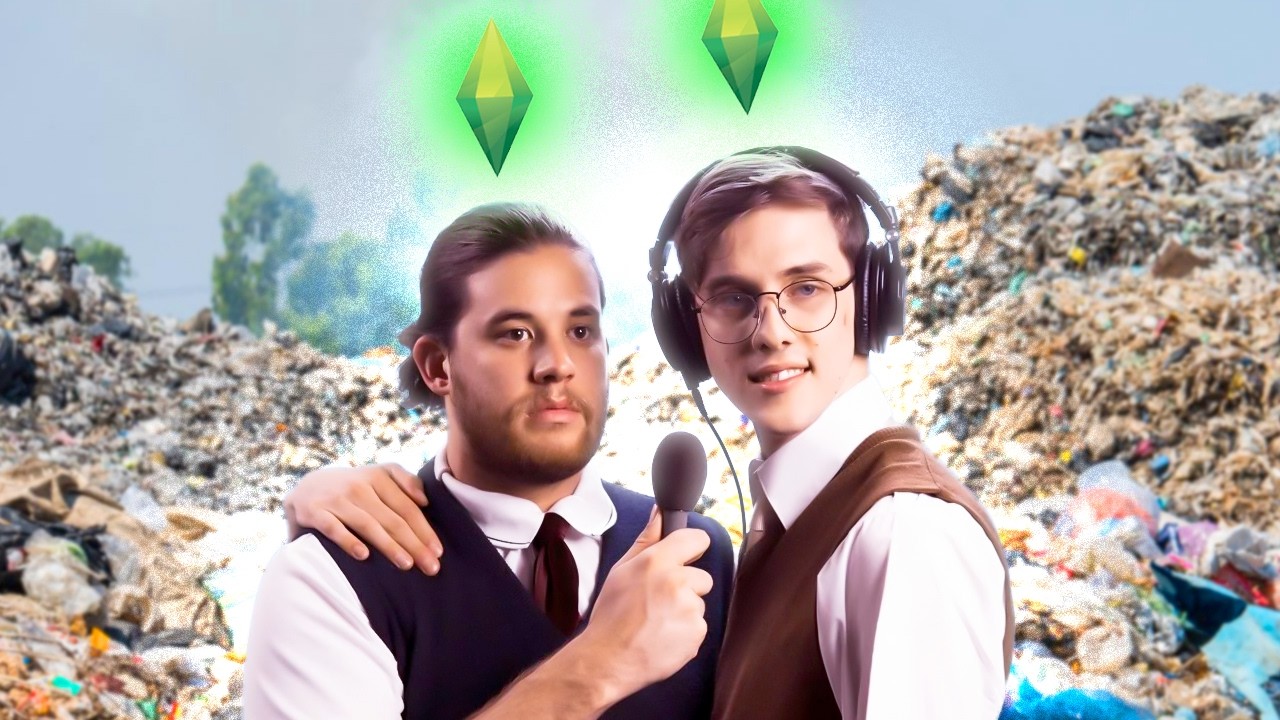 two adults play make-believe in The Sims™ 2!