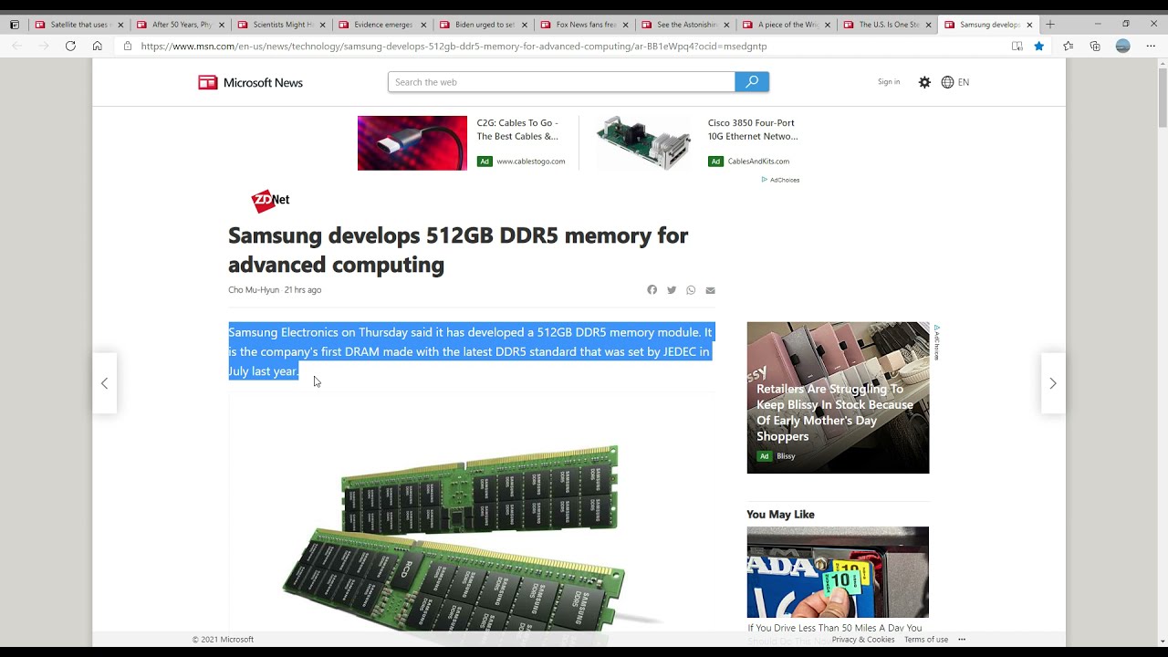 Samsung develops 512GB DDR5 memory for advanced computing.